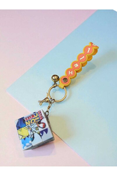 Hureggo سلسلة مفاتيح على شكل مكعب ذكاء فائق من طراز فينتاج سوبر سونيك