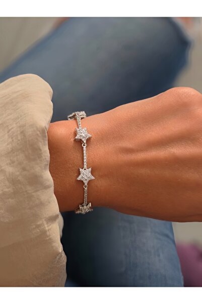 Eva Takı Store Star Waterway Vip Silver Color Steel Bracelet
