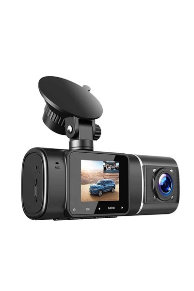 DacEnergy Camera auto de bord , lentile duble HD 1080P, detectie miscare, monitor parcare, night ...