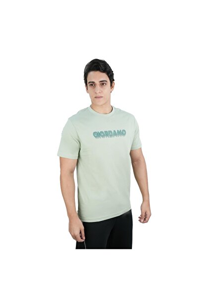 Giordano Men's Cotton Signature Print Tee