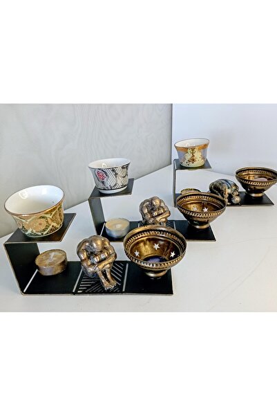 Happy tasarımlarr Mum aromatik buhurdanlık insan biblo metal