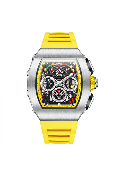 onola Ceas bărbătesc galben 6827 – Design sportiv, luminos, cronograf, rezist...