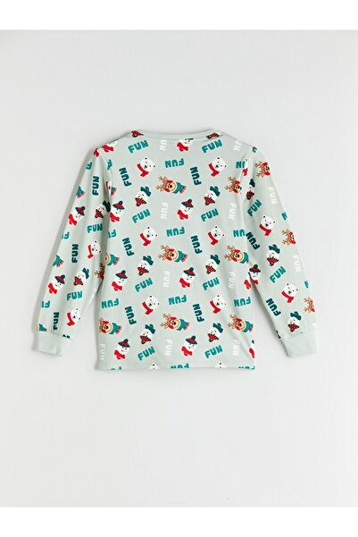 LC Waikiki Lcw Kids Crew Neck Christmas Themed Boys' Pajama Set