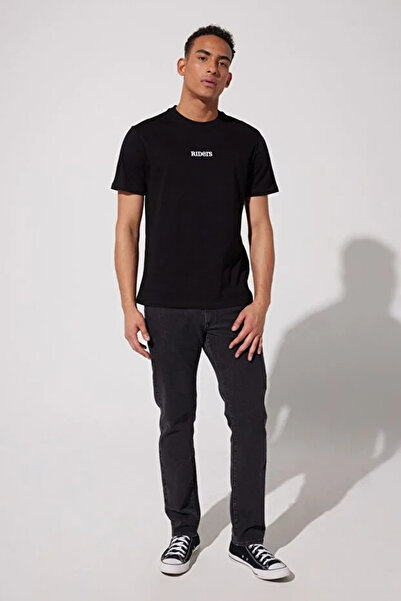 Lee Ανδρικό μπλουζάκι από βαμβακερό μπλουζάκι με λαιμόκοψη L231712 001