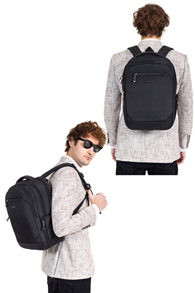 Dada Men's Backpack School Business Daily Use USB Device Orthopedic Back and Shoulder Strap 14 Inch