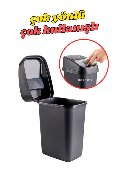 ongu home Tezgah Üstü Çok Yönlü Çöp Kovası Mutfak Çöp Kovası Banyo Çöp Kovası Tuvalet Çöp Kovası 5 Litre