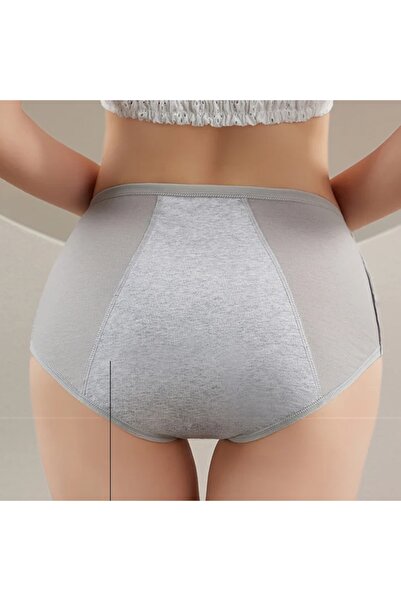 PICADİLİ Menstrual Panties, Reusable, Cotton, CH075, Gray