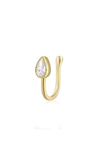 delis Cercel ear cuff argint 925, JW1672, model elegant, placat cu aur