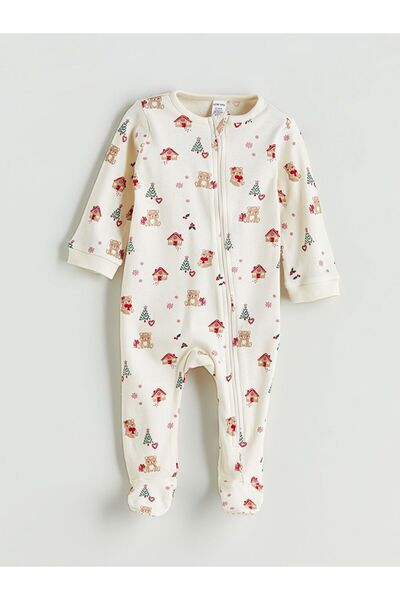 LC Waikiki LCW baby Yılbaşı Temalı Kız Bebek Tulum
