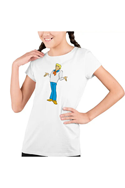 OEM Παιδικό T-shirt Scooby Doo Fred Jones για κορίτσια