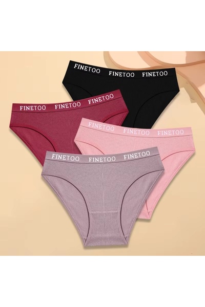 PICADİLİ Set of 4 pairs of women's panties, CH084, Multicolor