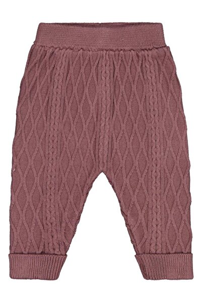 Civil Baby Örgülü Triko 6-18 Ay Eşofman Altı - Kahverengi 6-9 Ay