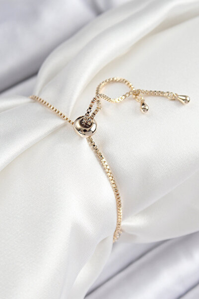 Skygo Brass Zircon Stone Pole Star Model Gold Color Elevator Women's Bracelet - Tj-Bb7466