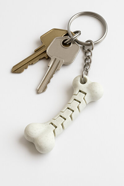 NBShop Bone Keychain – Bone Keychain with Movable Body & Bag Accessory