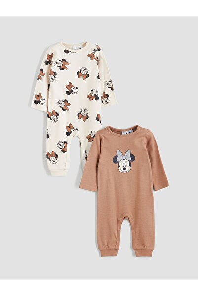 LC Waikiki Lcw Baby Minnie Mouse Licensed Baby Girl Romper 2-Pack