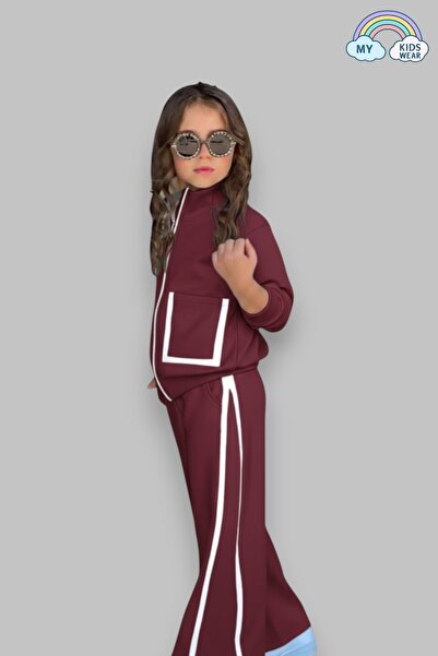 My Kids Wear Шкільний спортивний костюм з кишенями для дівчаток 5-14 років 12213