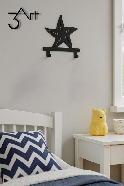 3art Metal Children's Room Coat Rack – Cute Animal-Shaped Metal Coat Rack – Montessori Organization Product