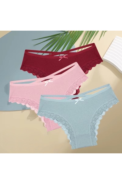 PICADİLİ Set of 3 pairs of women's panties, CH106, Multicolor
