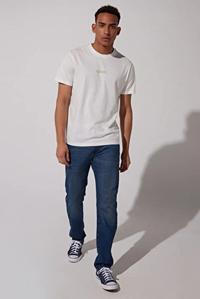 Lee Ανδρικό μπλουζάκι από βαμβακερό χαλαρό κορδόνι με λαιμόκοψη L231712 100