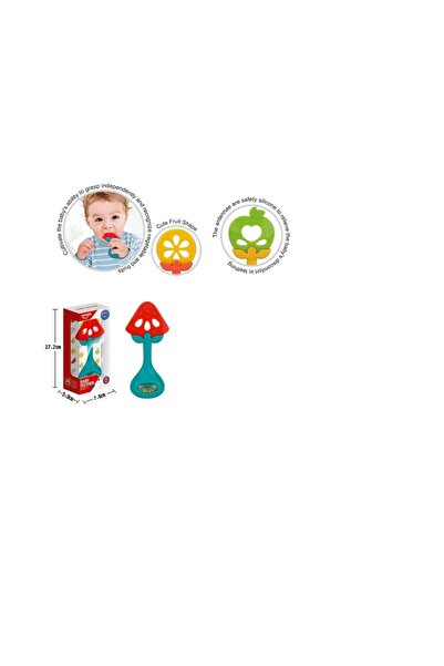huanger Fruit teether for babies with watermelon rattle
