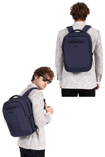 Dada Men's Backpack School Business Daily Use USB Device Orthopedic Back and Shoulder Strap 14 Inch