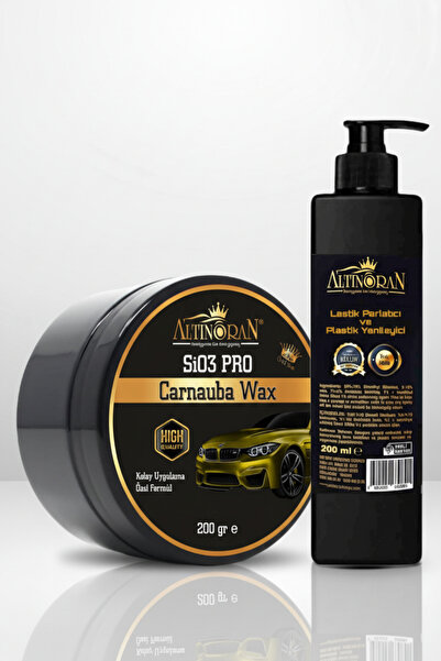 Altınoran Sio3 Seramik Wax 200gr & Lastik Parlatıcı Jel 200ml | Boya ve Lasti...