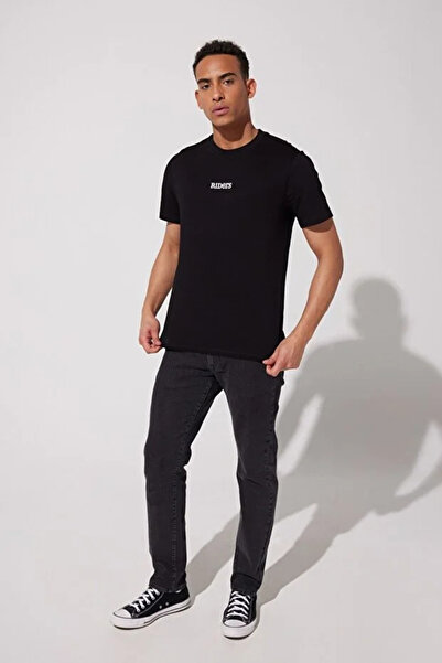 Lee Ανδρικό μπλουζάκι από βαμβακερό μπλουζάκι με λαιμόκοψη L231712 001