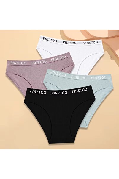 PICADİLİ Set 4 perechi de chiloti pentru dama, CH090, Multicolor