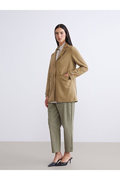 LC Waikiki Women's Suede Blazer Jacket