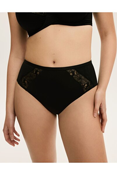 ESOTIQ Women's High Waist Briefs 2-Pack Seamless Slimming Effect Floral Lace Comfortable Panties | Bethany