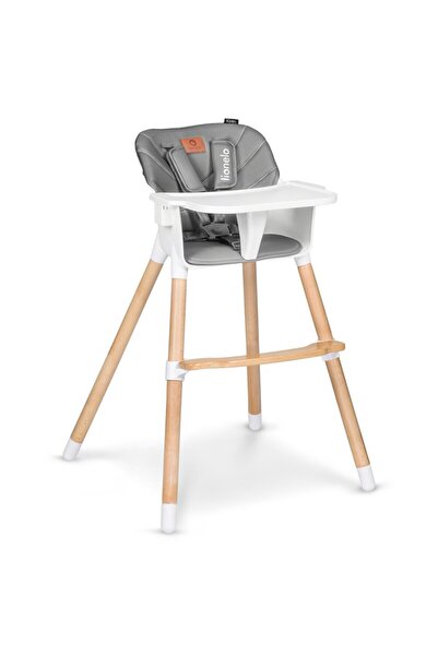 Lionelo Dining chair, Lionelo, Koen, Beech, 2 in 1, Transformable, Supports 30 kg, 6 months+, Gray