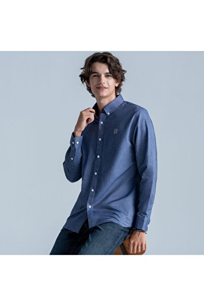 Giordano Men's Lion Oxford Shirt