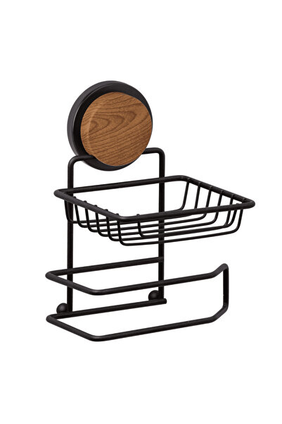 Okyanus Home Suport hartie igienica si etajera, fabricat din ABS si otel, far...