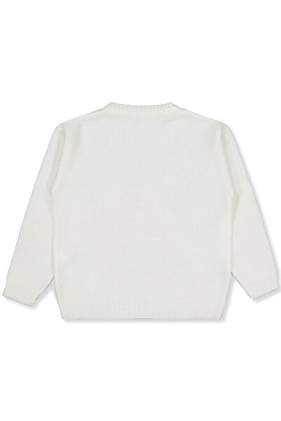 Civil Girls Plain Sweater for Ages 6-9 - Ecru for Ages 9-10