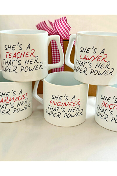 glowoow Kişiye Özel Meslek Temalı Kupa Bardak | Avukat Doktor Mühendis Öğretm...