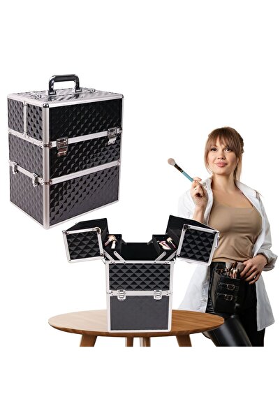 shumee Cosmetic case XL large suitcase case for cosmetics nail polishes organizer