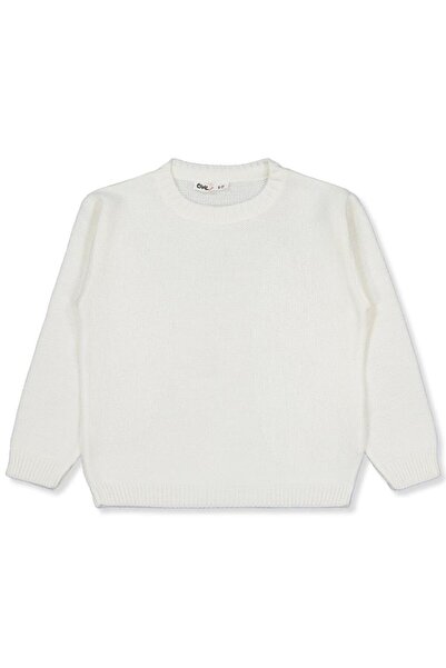 Civil Girls Plain Sweater for Ages 6-9 - Ecru for Ages 9-10