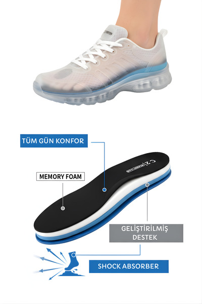 Cristante Zappella RelaxStep Ortopedik Memory Tabanlık , Rahat Ayakkabı İç Tabanlık , Spor Ayakkabı Tabanlığı