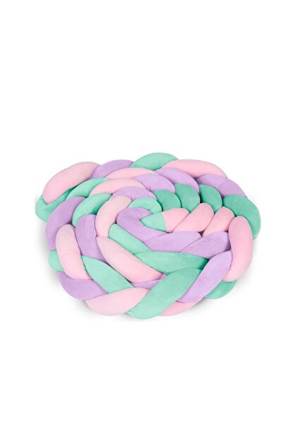 Ricokids Protecție de pătuț din bumbac 100% hipoalergenic, 3 m, culori pastel...