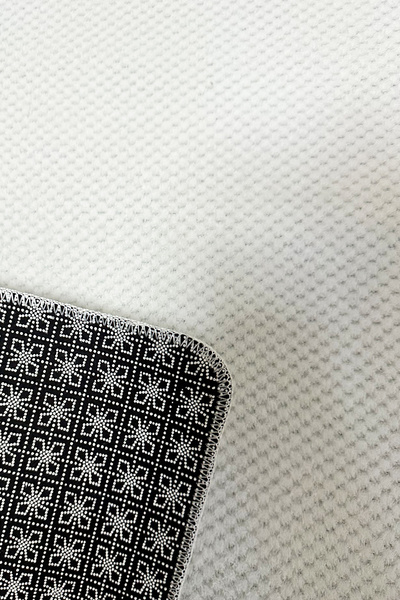 Chilai Home Fine up Ecru 2-Piece Bath Mat, 4 Seasons Washable Non-Slip Base