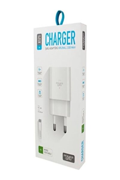 Powerway X171 Micro USB Plastik Gövde Şarj Adaptörü + Kablo ⚡