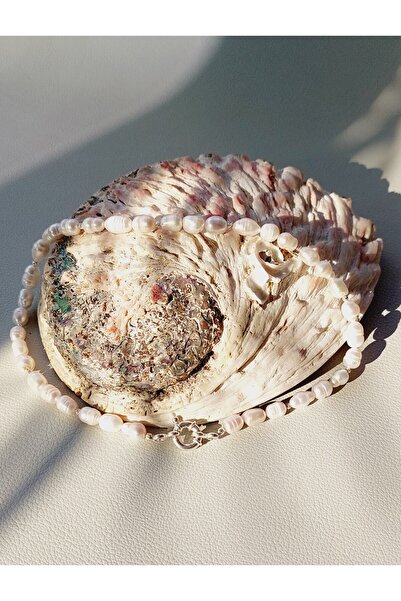 Abundo Colier din perle de cultura si argint 925 placat cu rodiu, 41 cm