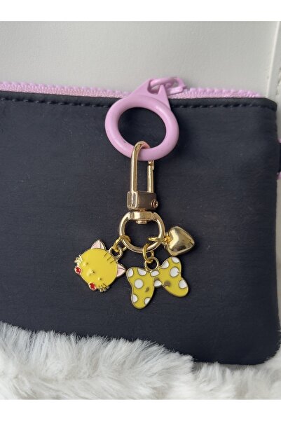 WhimsyWhite ميدالية مفاتيح على شكل حظ، ميدالية مفاتيح صغيرة على شكل حقيبة، مي...