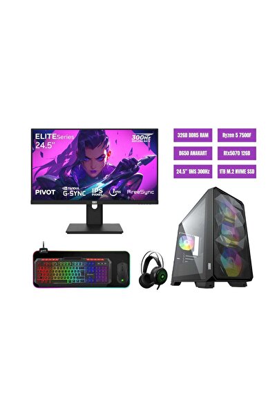 RAMTECH BİLGİSAYAR FULLBOX Ryzen 5 7500F | Rtx 5070 | 32GB Ram 1TB M.2 Nvme S...