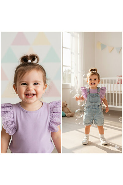 SONGÜLBERİK Girl's T-Shirt Lilac