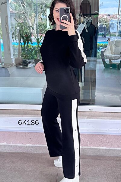 İnce Topuk Snap Detail Modal 2-Piece Set 6K186