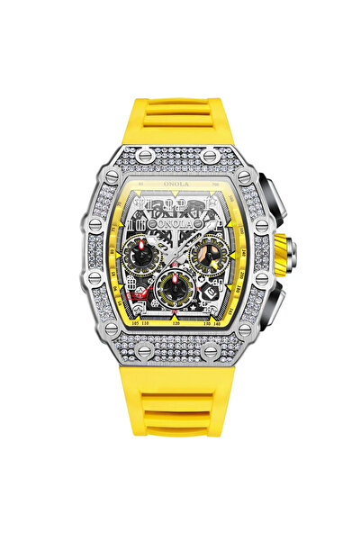 onola Ceas de mână bărbătesc multifuncțional cu cuarț analogic, sport, cadran...