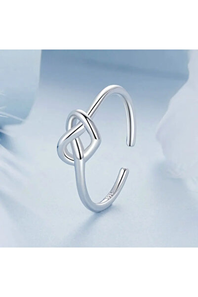 Bijuterii Nadiela Adjustable ring made of 925 Silver - Crossed heart