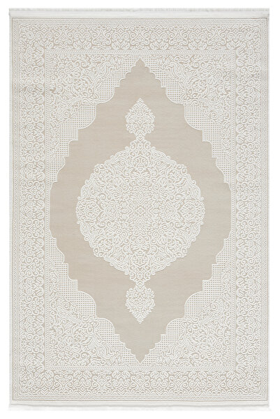 SEYRAN HALI Asya Bej Halı Akrilik Halı Yumuşak Dokulu Salon Oturma Odası Yata...