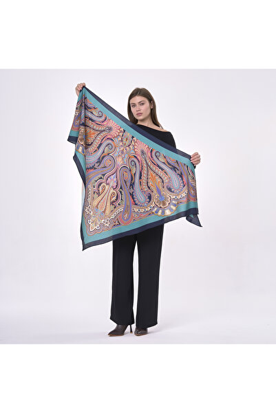 Nomads Felt Nomads Shawl Patterned Large Wool Silk Scarf Shawl